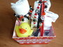 Kraampakket in Blauw of Rood met Zwart_